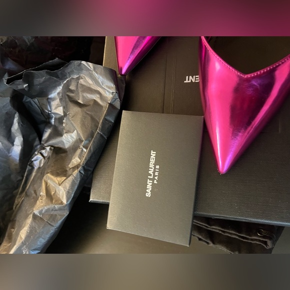 Saint Laurent - Kiki 100 Pump Vitellino Laminato - Picture 15 of 16